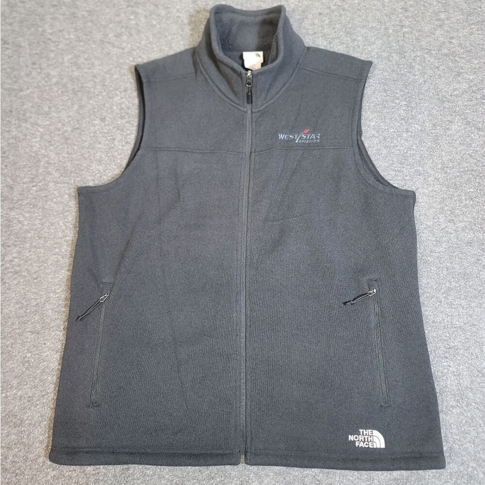 The North Face Men’s XL Fleece Golf Work Vest Gray Full Zip NF0A47FA 2020